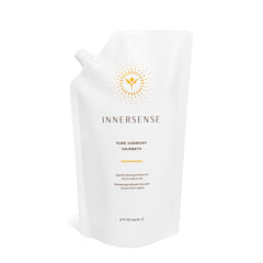 INNERSENSE hairbath shampoo lather demonstrates gentle cleansing for vibrant, lightweight hair.