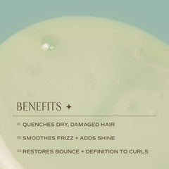 INNERSENSE close-up of creamy-lather for smooth, frizz-free strands.
