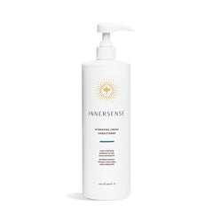 INNERSENSE hydrating cream conditioner bottle close-up for smoother hair