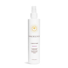 INNERSENSE I Create Finish Finishing Spray bottle demonstrates flexible hold and shine.