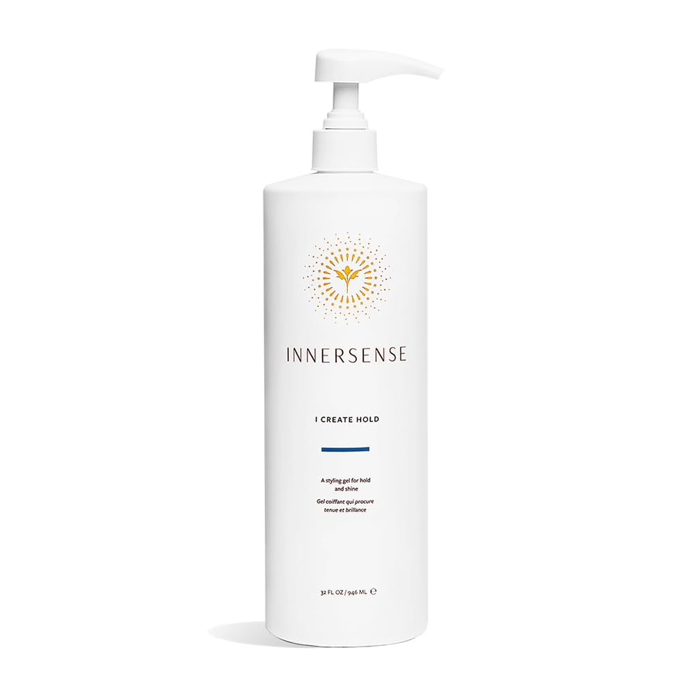 INNERSENSE I Create Hold Gel bottle front shows plant-based styling with shine