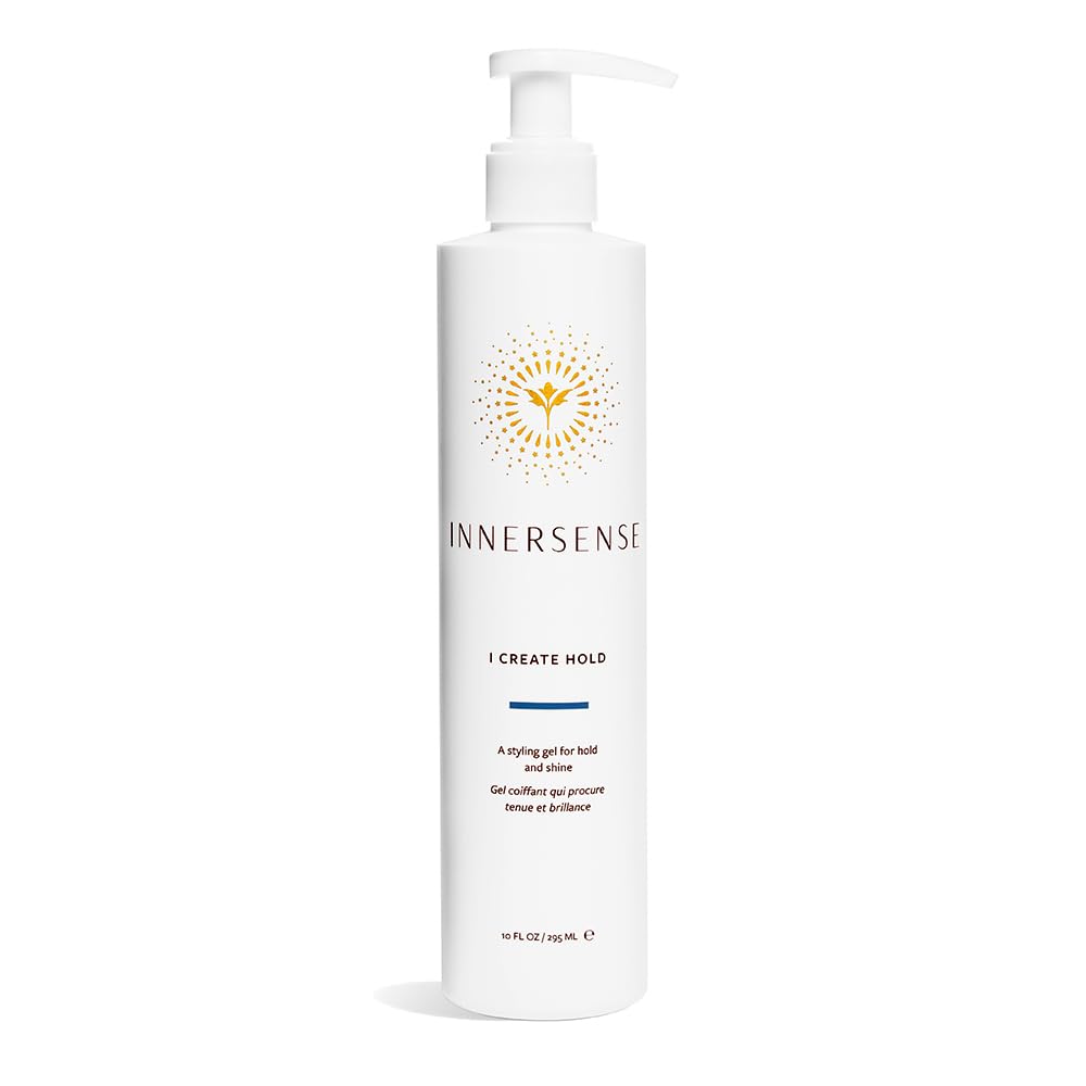 INNERSENSE I Create Hold Gel bottle front shows honey-based styling for defined hold and shine.