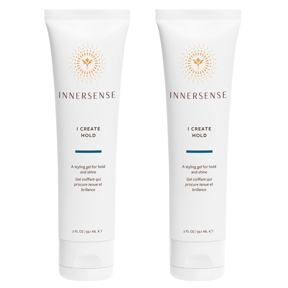 INNERSENSE I Create Hold Gel jar close-up showing honey-based texture for hold and shine