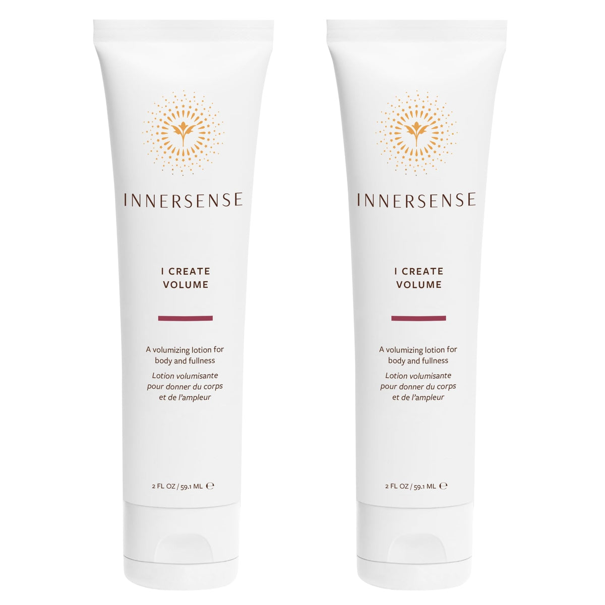 INNERSENSE I Create Volume bottle front for volumizing lift and lasting shine