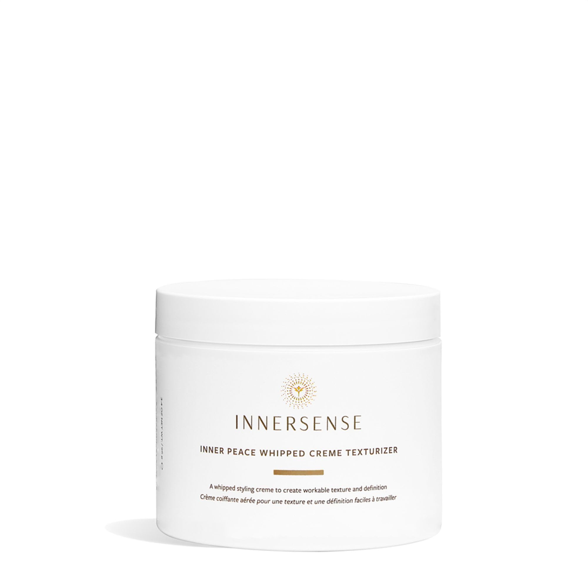 INNERSENSE Inner Peace Whipped Creme Texturizer packaging for travel-friendly styling.
