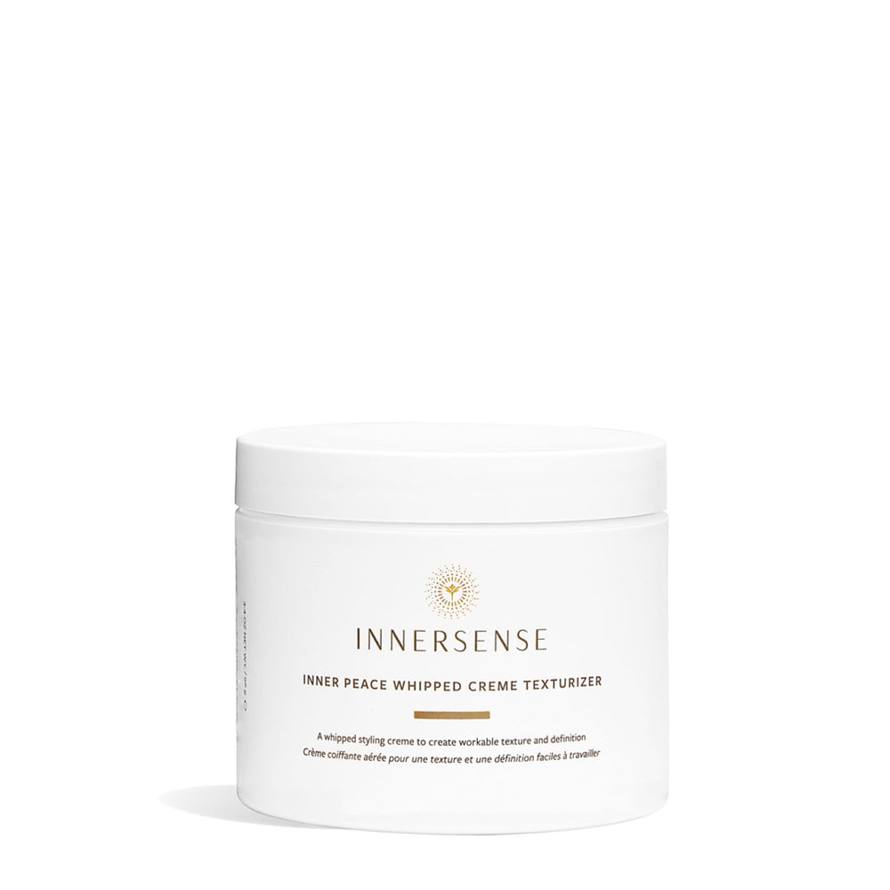INNERSENSE Inner Peace Whipped Creme Texturizer packaging for travel-friendly styling.