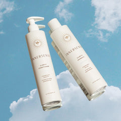 INNERSENSE Natural Clarity conditioner in use leaves hair soft and manageable.