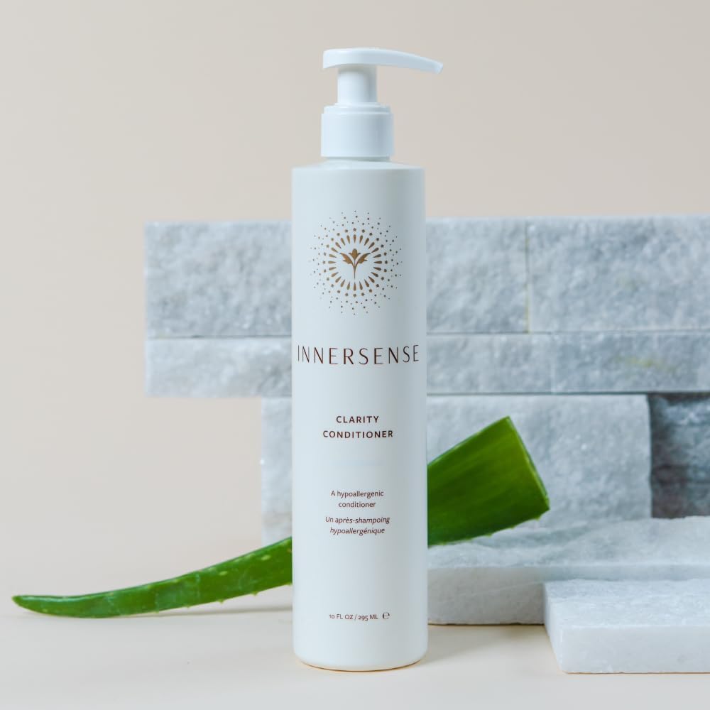 INNERSENSE Natural Clarity silicone-free formula close-up ideal for sensitive scalps.