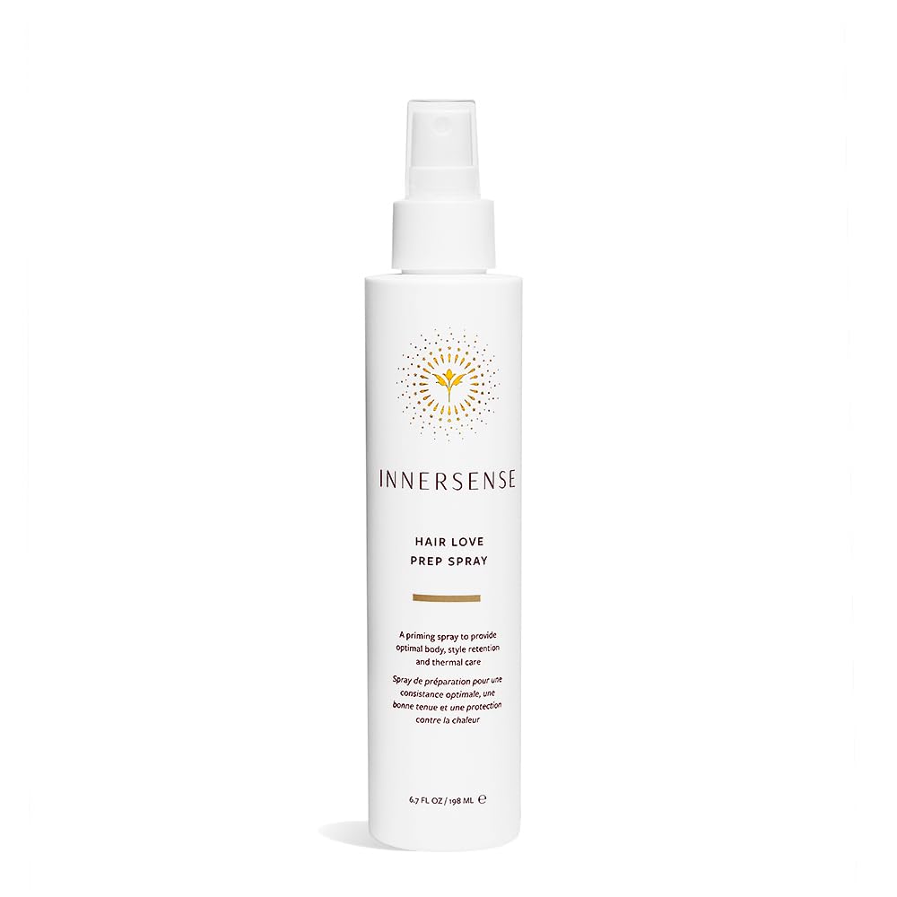INNERSENSE Natural Hair Love Prep Spray bottle ready for priming and styling