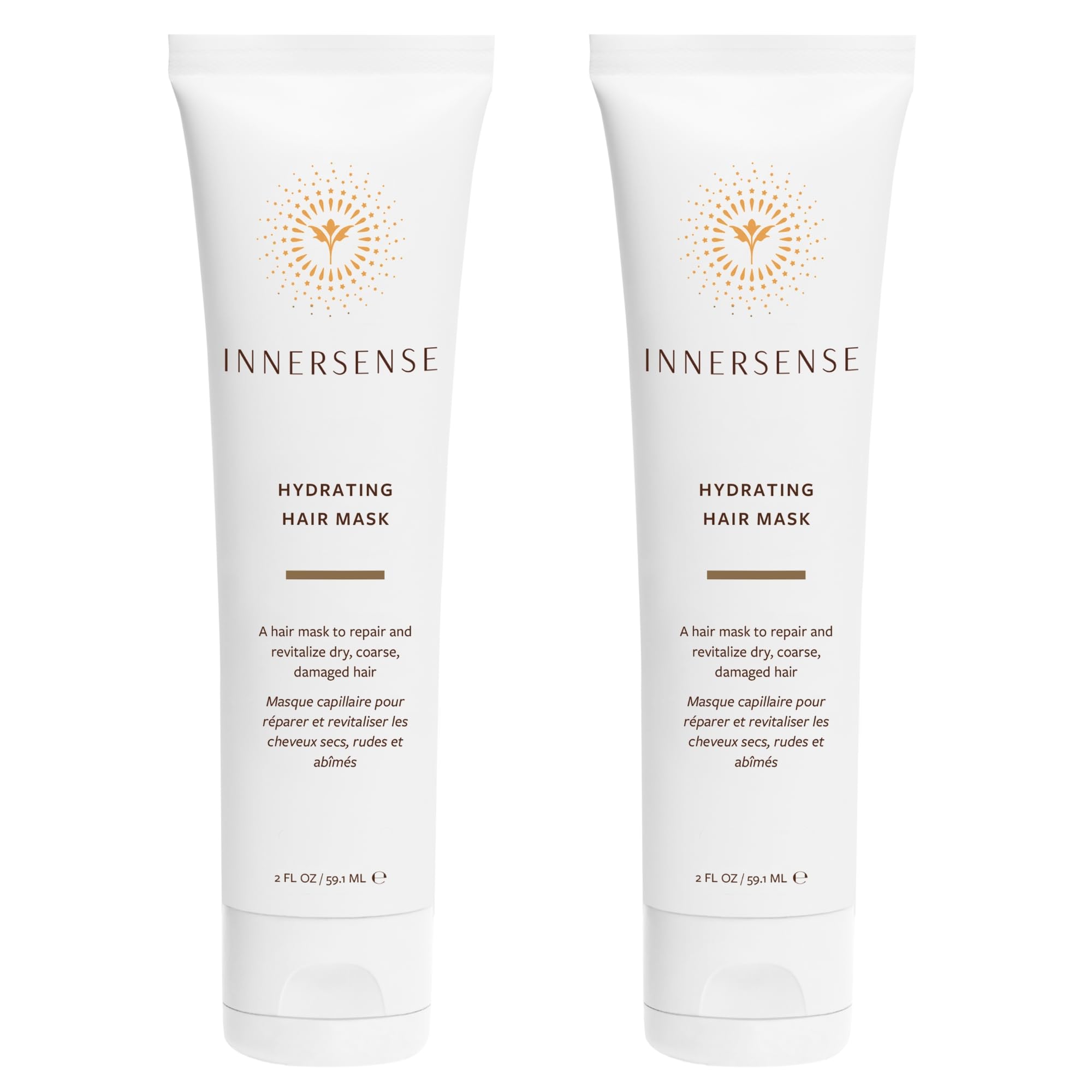 INNERSENSE natural hydrating hair mask jar close-up for moisturized hair.