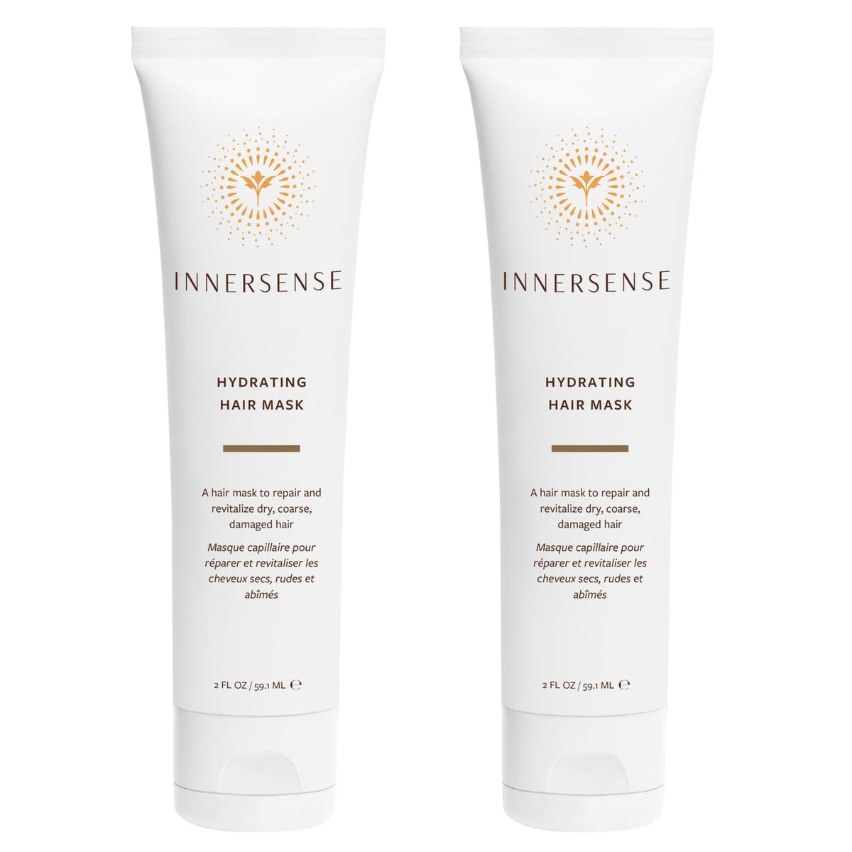 INNERSENSE natural hydrating hair mask jar close-up for moisturized hair.