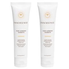 INNERSENSE Natural Pure Harmony Hairbath Shampoo bottle close-up for gentle cleansing and vibrant hair.
