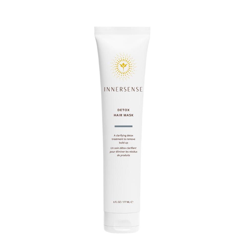 INNERSENSE Organic Beauty Detox Hair Mask bottle for a clarifying cleanse without residue