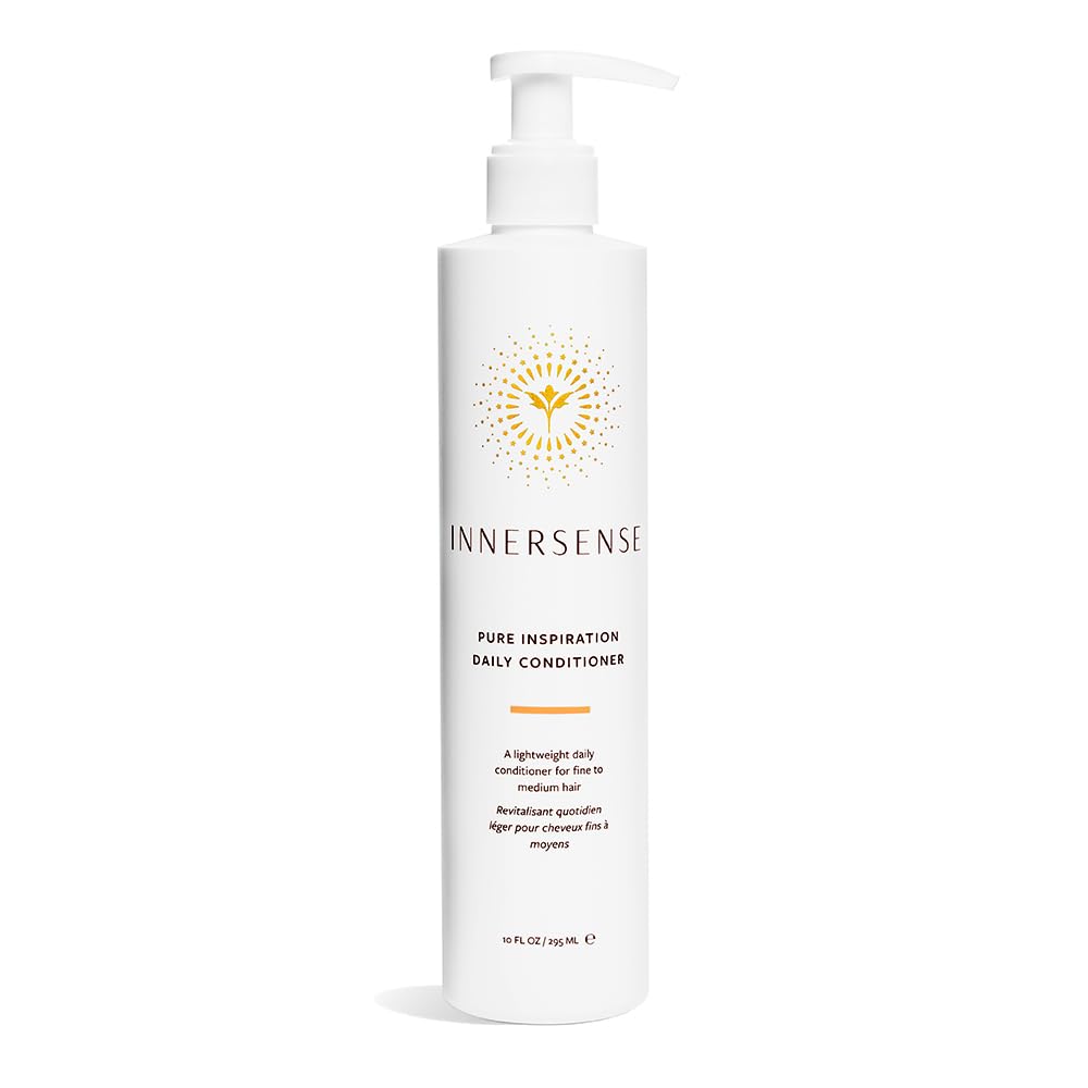 INNERSENSE organic daily conditioner bottle highlighting clean, non-toxic hydration.