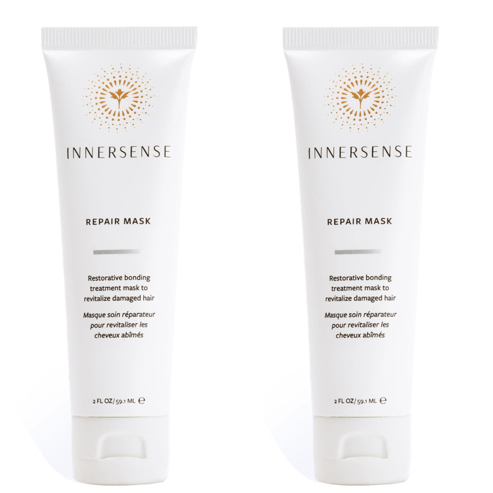 INNERSENSE Repair Hair Mask pack front shows a healthy, non-toxic formula for stronger hair.