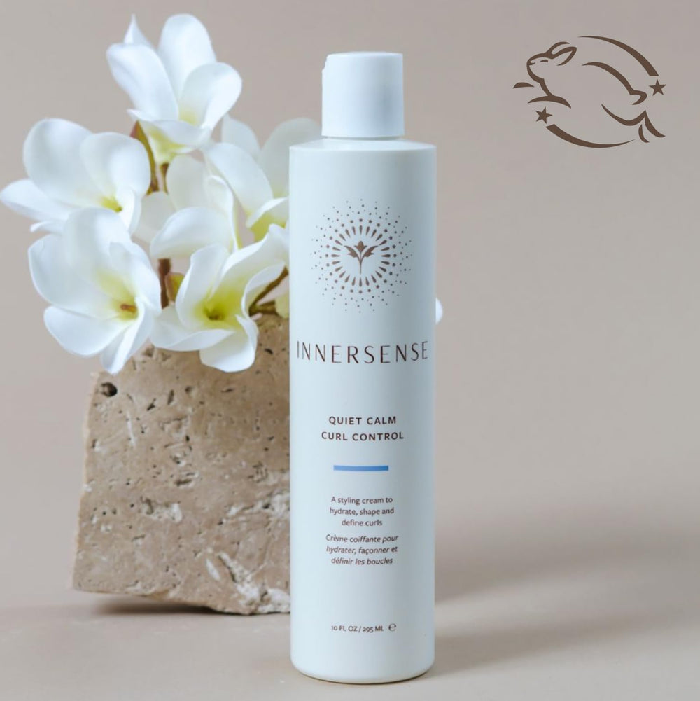 INNERSENSE Rice bran oil and rooibos tea details nourishing ingredients.