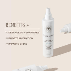 INNERSENSE Sweet Spirit hair shine closeup highlighting natural glow