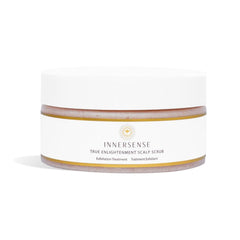 INNERSENSE True Enlightenment Scrub jar – rich exfoliating texture for a clarifying pre-cleanse.