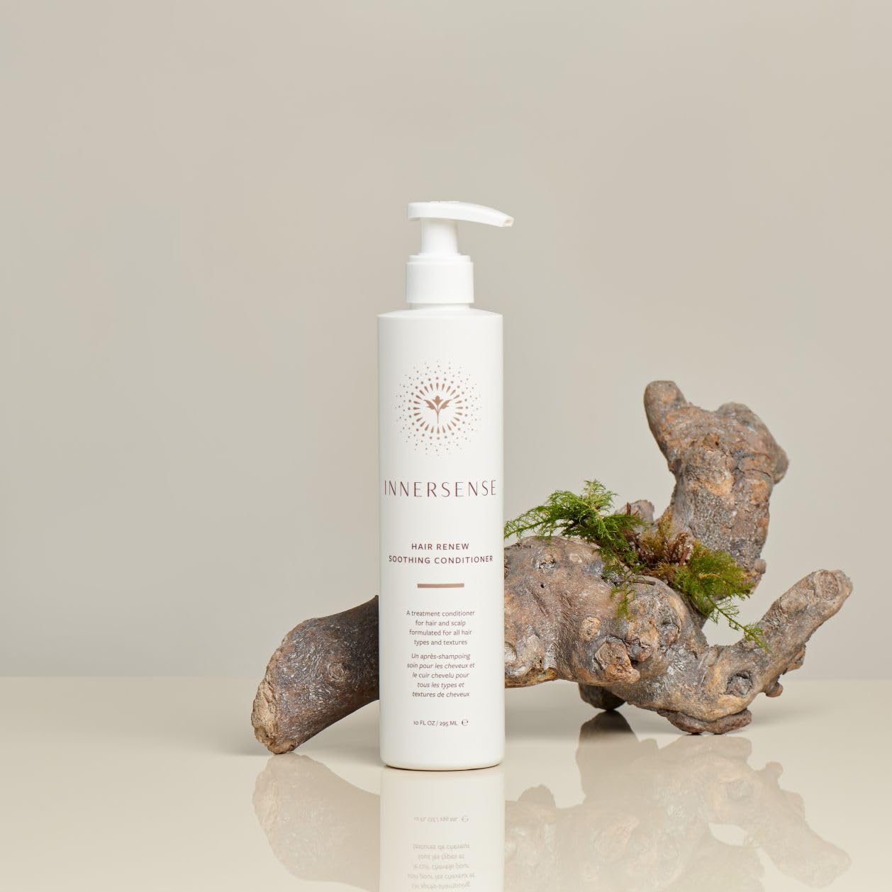 INNERSENSE vegan cruelty-free seal on packaging reinforcing clean beauty commitment.