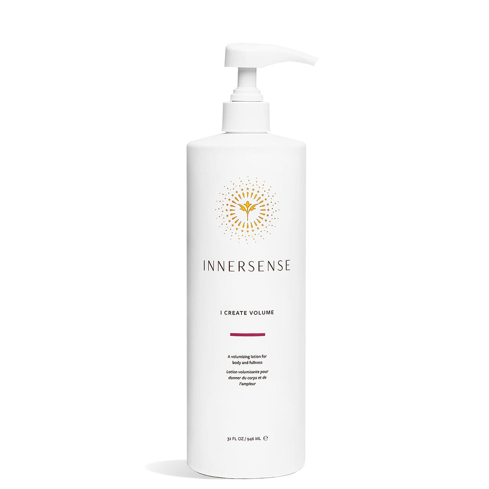 INNERSENSE Volume Hair Lotion pump bottle adds natural fullness with light touch