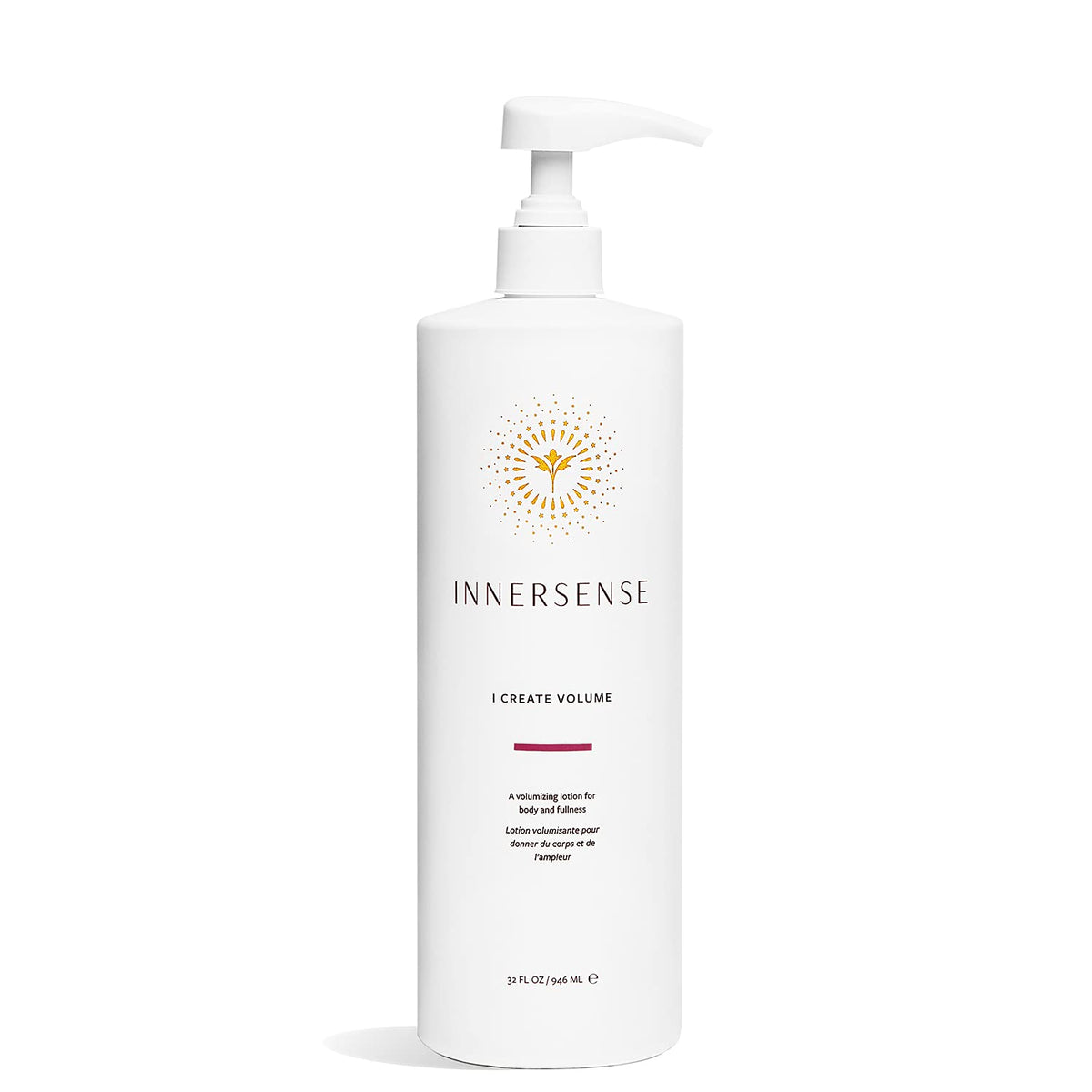 INNERSENSE Volume Hair Lotion pump bottle adds natural fullness with light touch