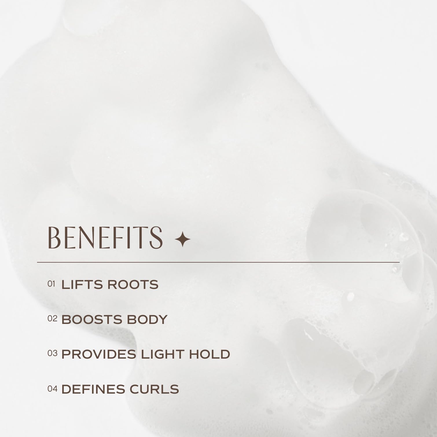 Innersense I Create Lift Foam application on damp hair shaping waves with light hold