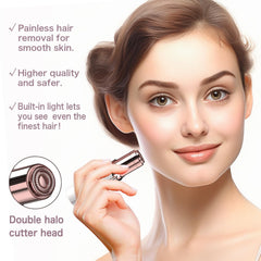 innobeaut face trimmer USB charging cable connected for cord-free power