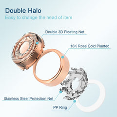 Innobeaut Gen2 replacement head 360-degree shaving emphasizes smooth, all-around contact.