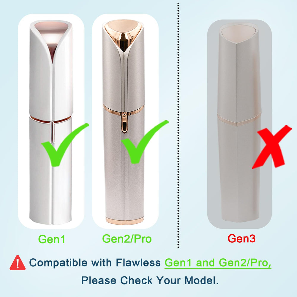 Innobeaut Gen2 replacement head contents show six heads and cleansing brush for easy maintenance.