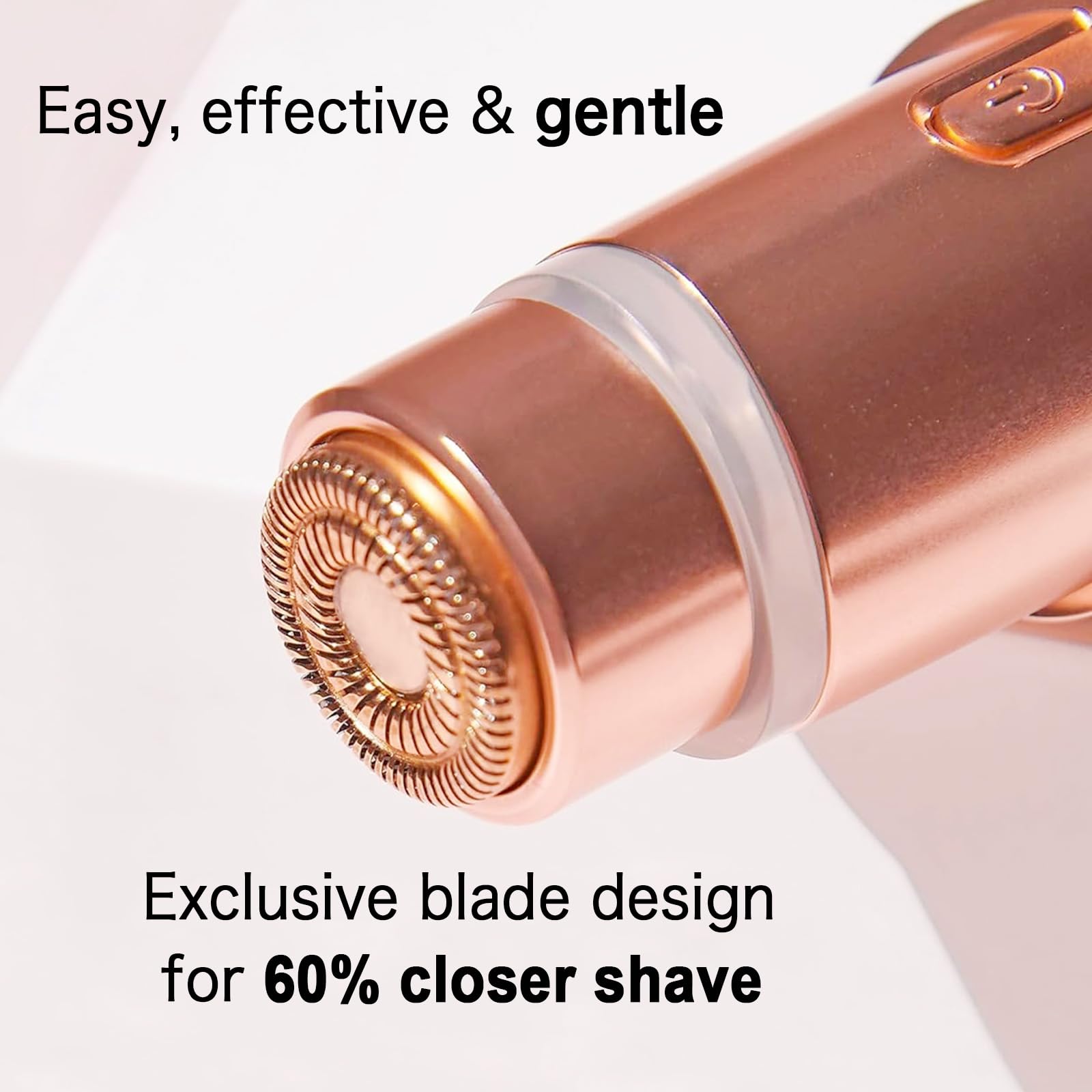 INNOBEAUT Gen3 head tilts to follow cheek and lip contours for close trimming.
