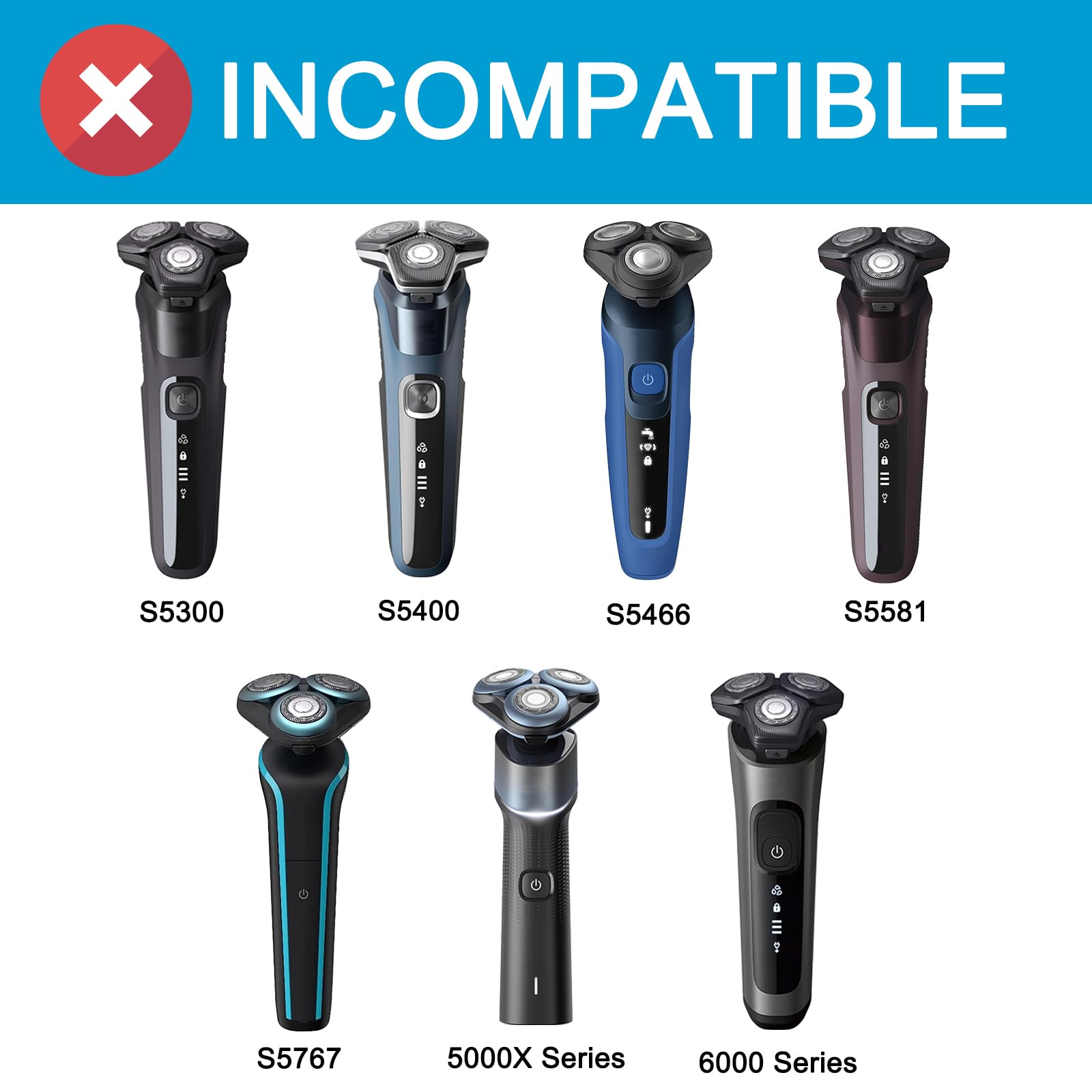 innobeaut SH50 head closeup shows precision-cutting system for a smooth shave