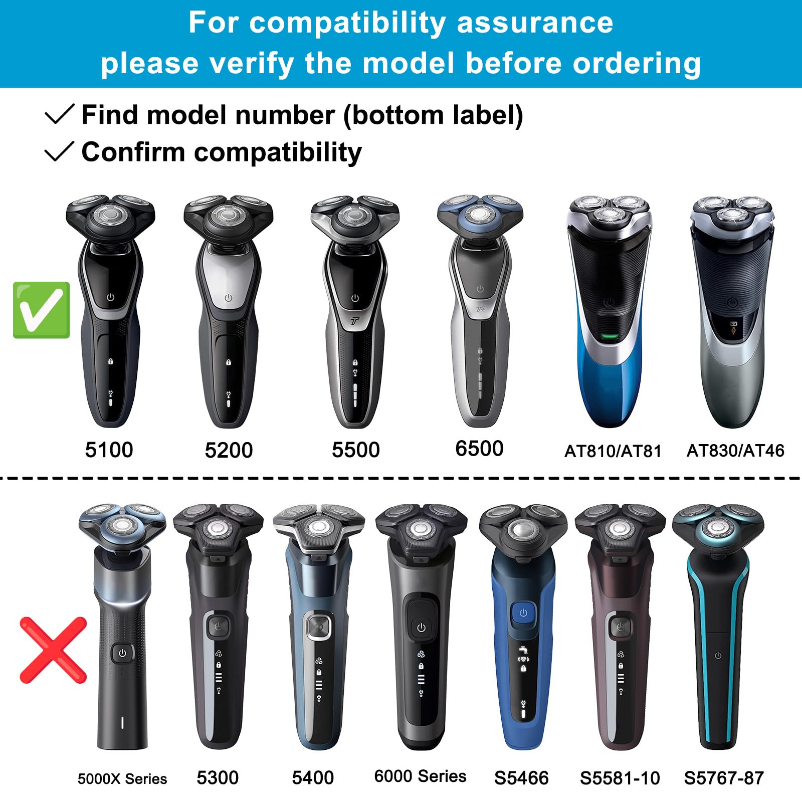 Innobeaut SH50 replacement head provides precise cutting for a clean shave.
