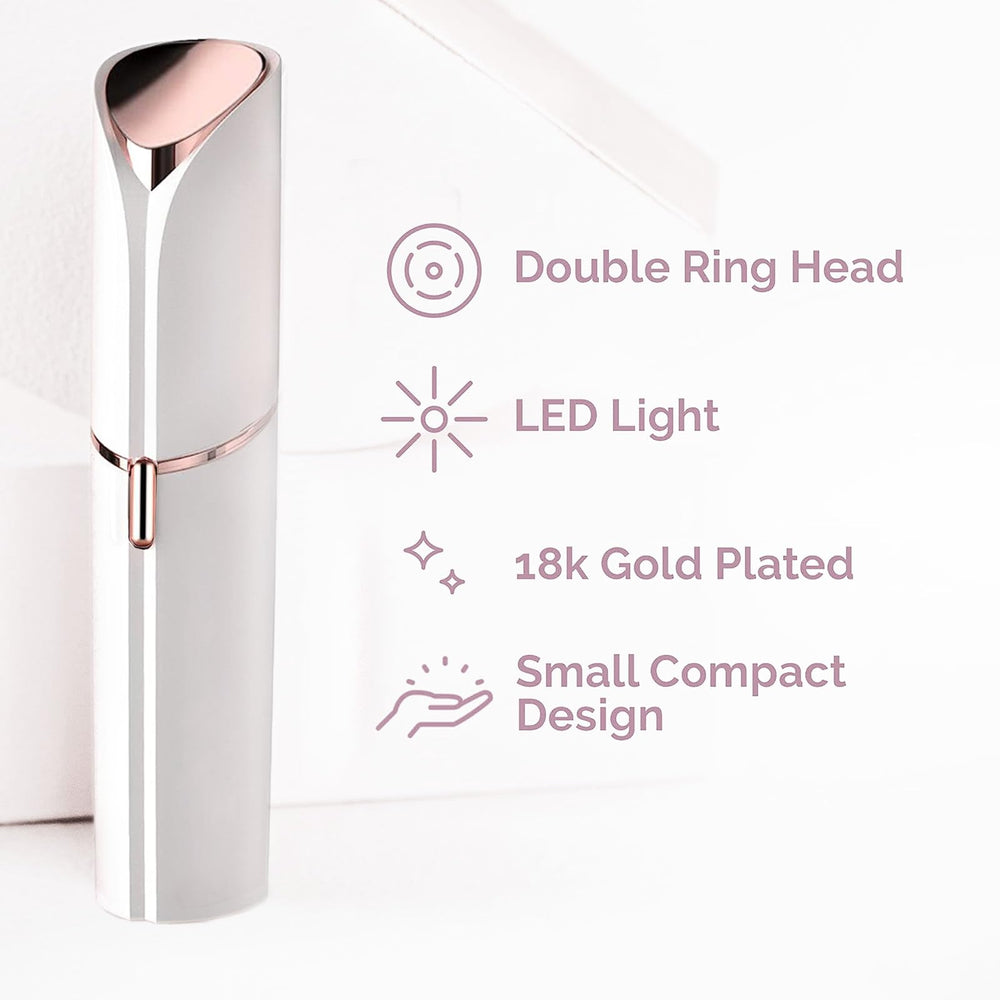 innobeaut usb-rechargeable facial hair remover ready for quick charging on the go