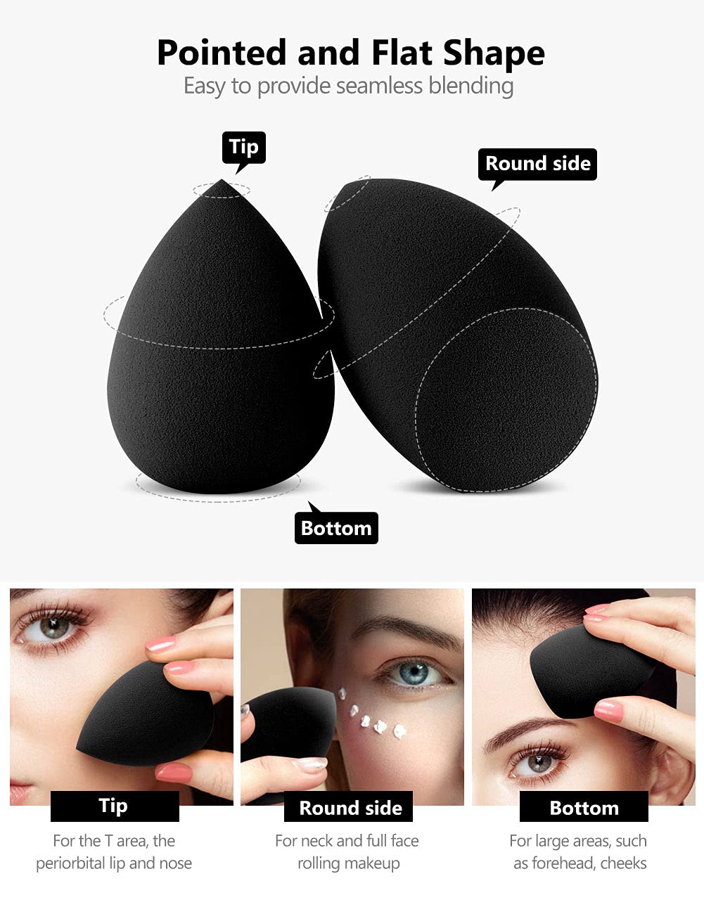 InnoGear precision-point sponge for hard-to-reach areas and precise concealing.