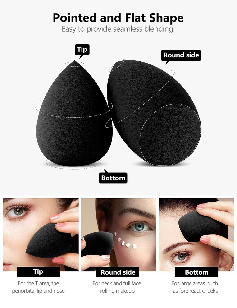 InnoGear precision-point sponge for hard-to-reach areas and precise concealing.