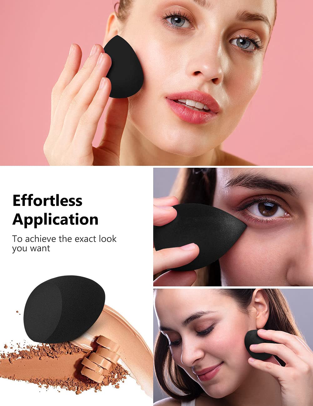 InnoGear makeup sponge works wet or dry and expands up to 1.5x for a seamless finish.