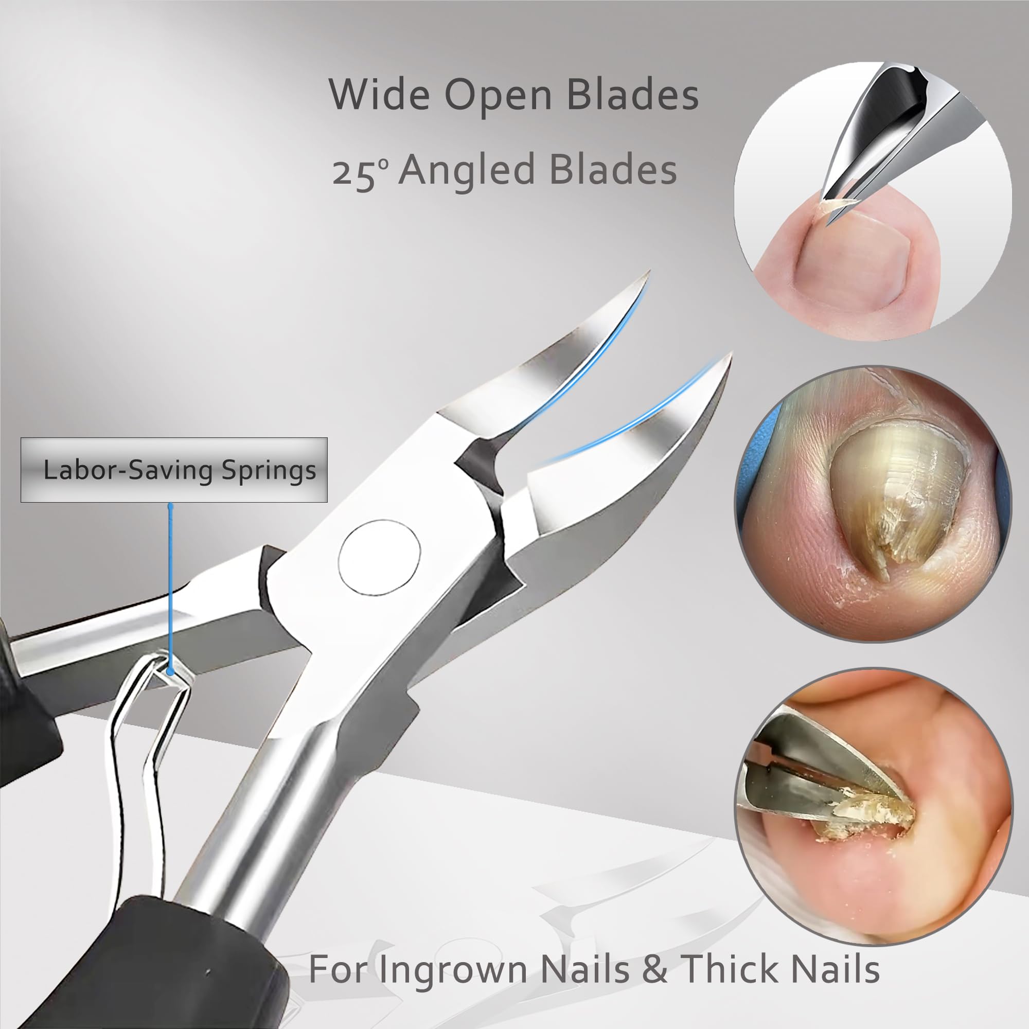 Innysh ingrown toenail knife with three blades for precise pedicures