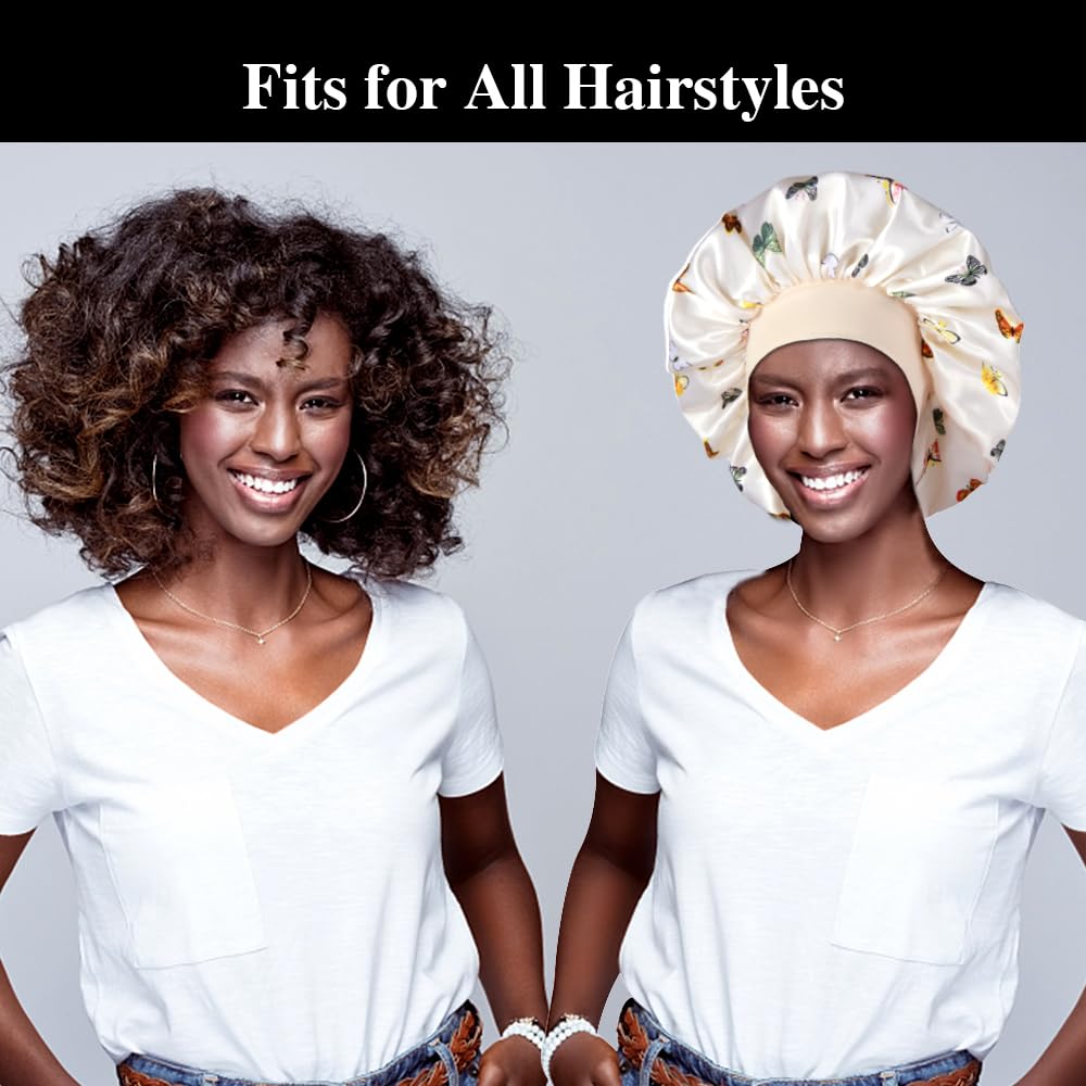 Inprog satin bonnet multi-use for skincare, makeup, and daily activities.