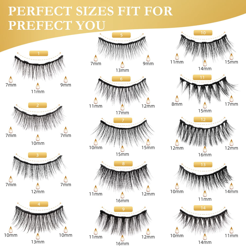 INSMART easy application step demonstrating glue-free lash wear