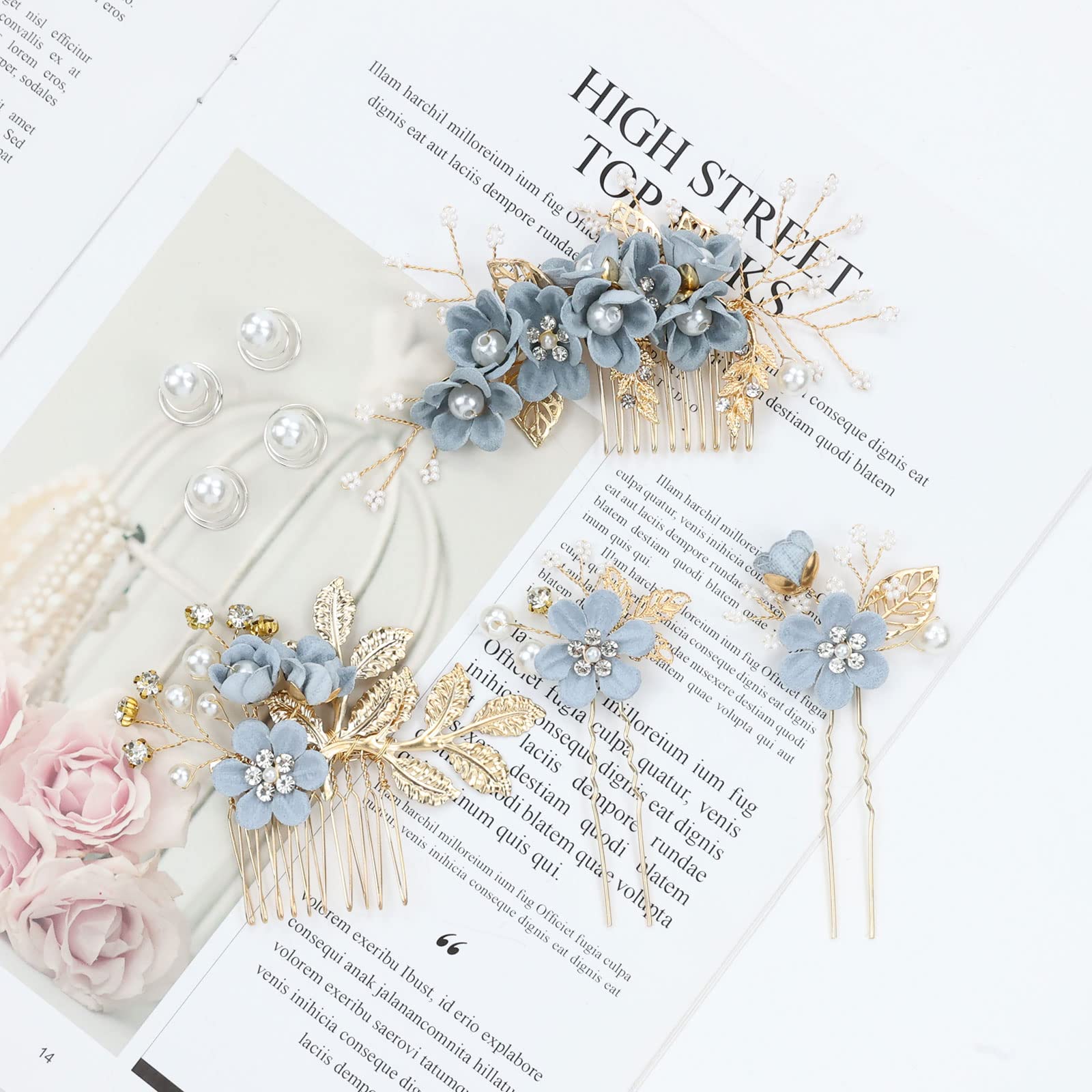 inSowni bridesmaid prom hair pins for photo-ready styling
