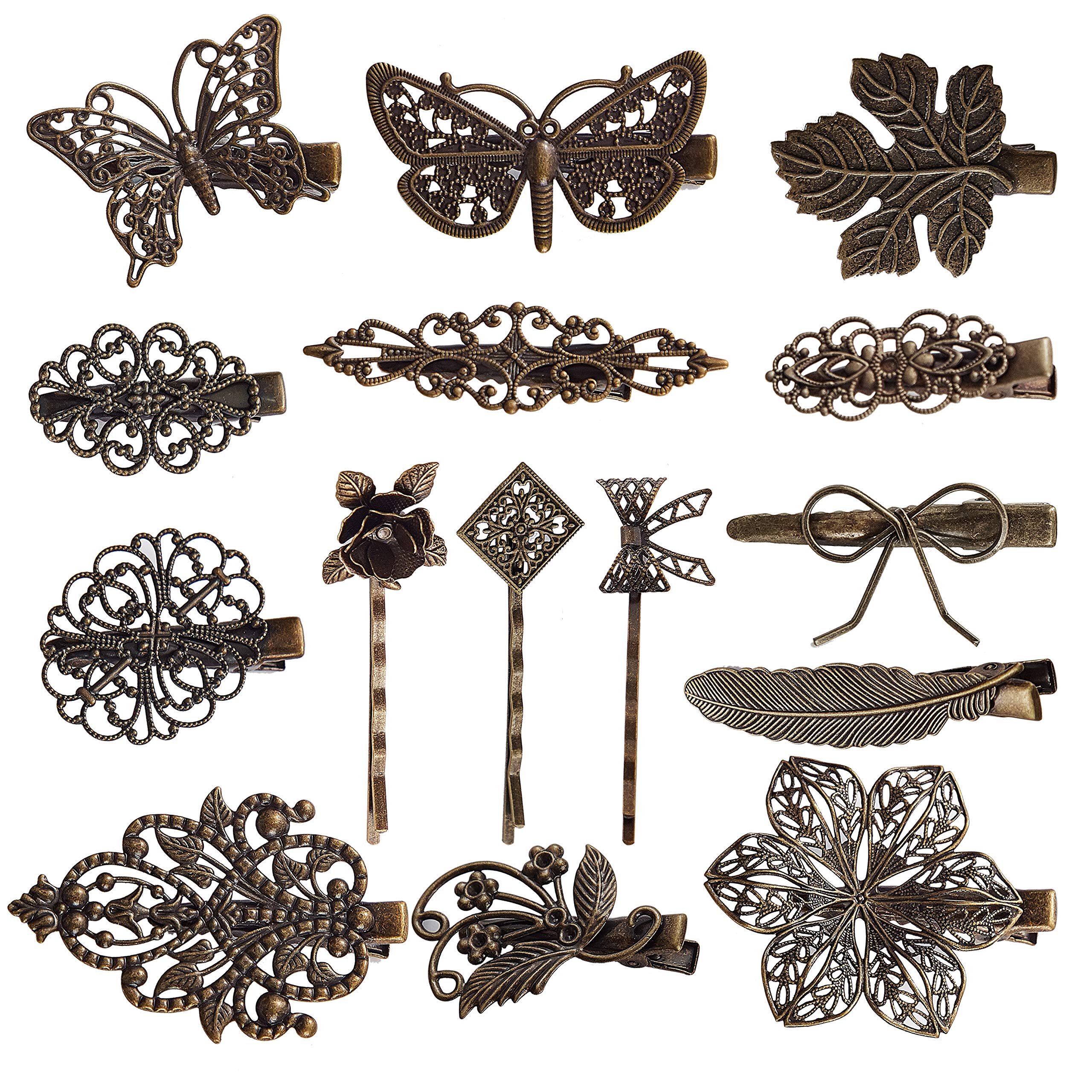 insowni bronze metal hair clip with secure clasp for daily wear