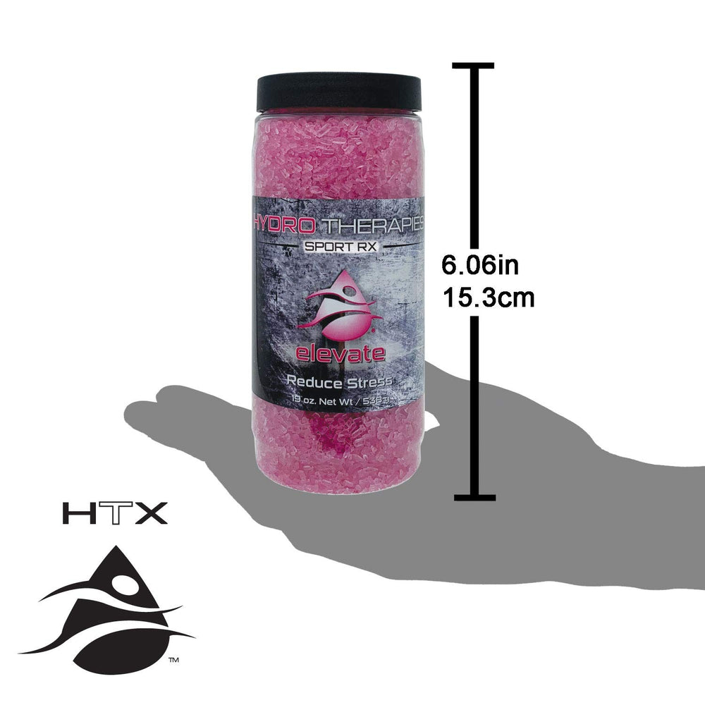 InSPAration HTX crystals closeup highlights the mineral blend for soothing hydrotherapy.