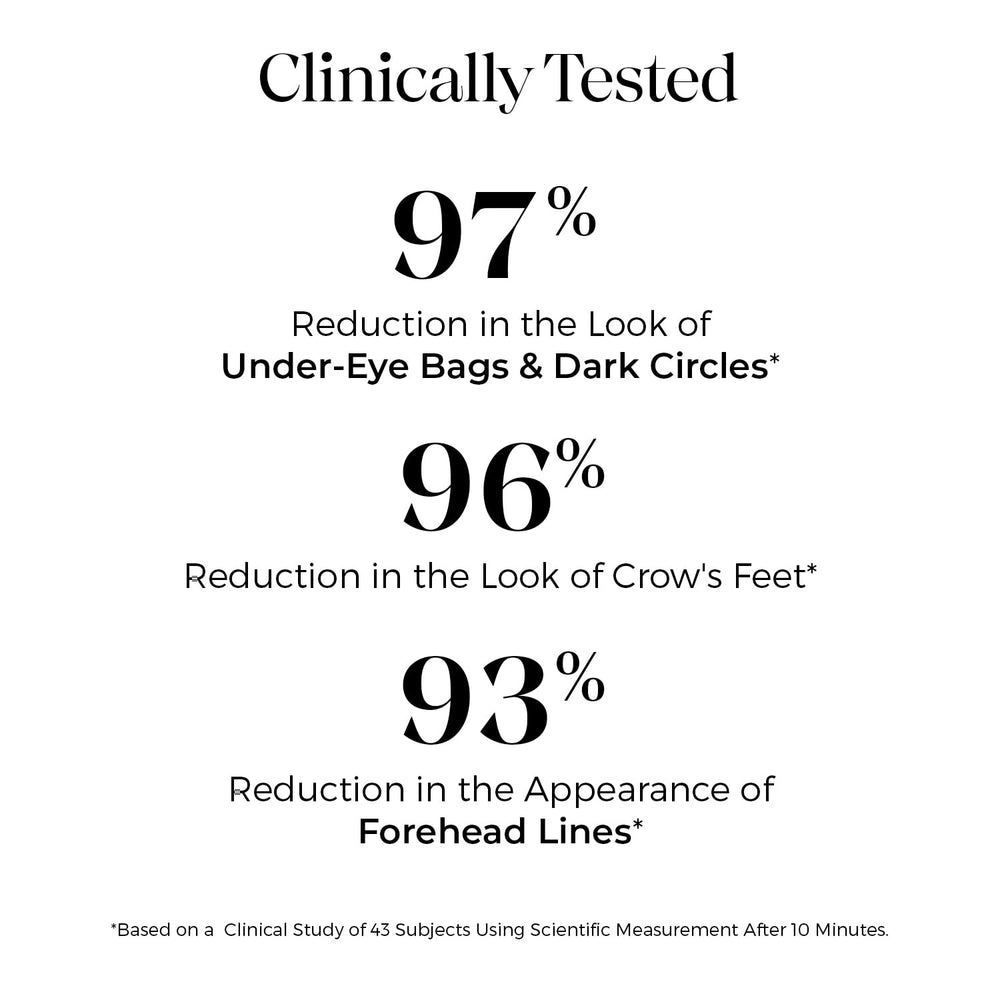 Instaderm dark circles before-after visualization with brighter under-eye area.