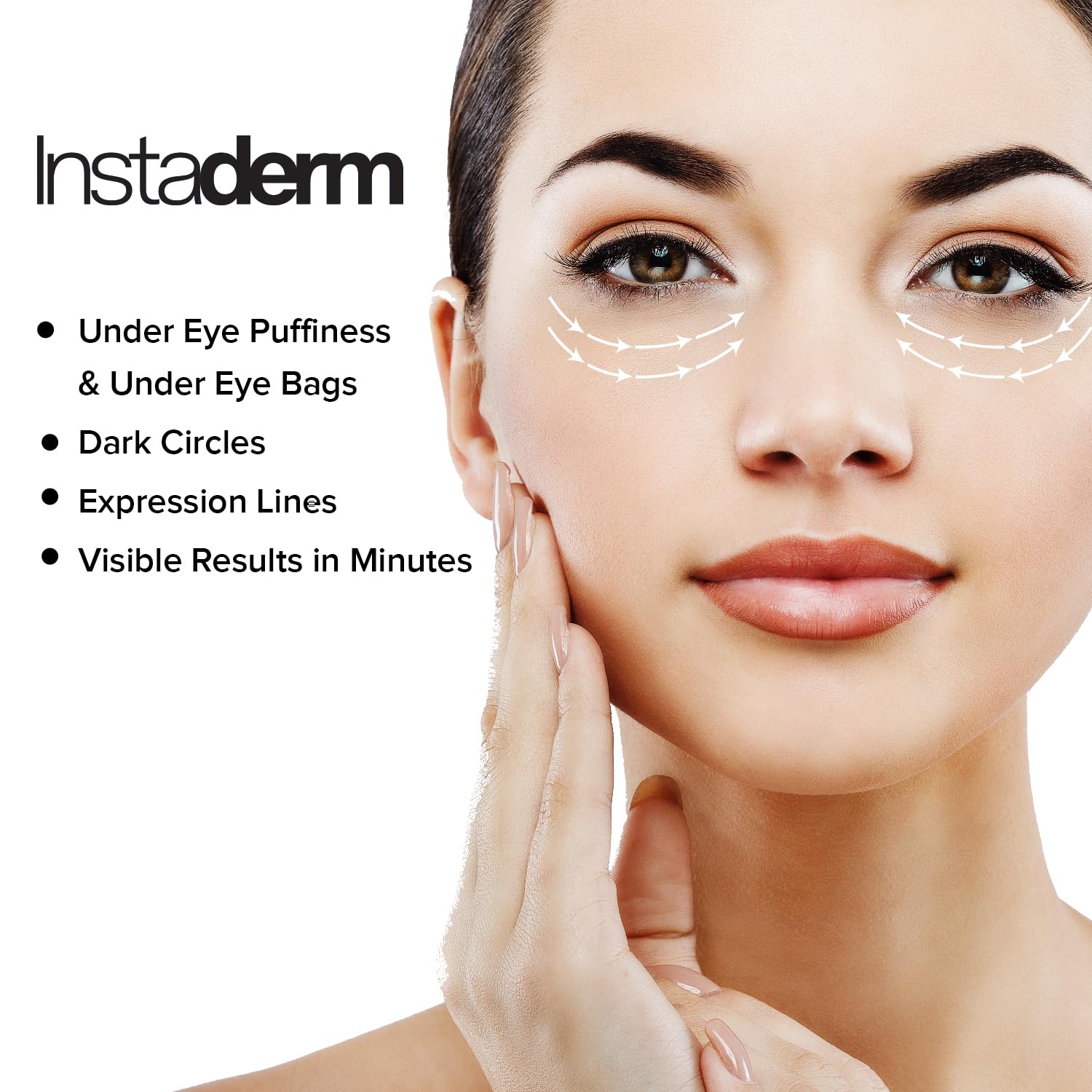 Instaderm hyaluronic acid vitamin C cream texture close-up.