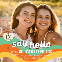 InstaNatural Besties toner bottle shows refreshing hydration and clean pores.