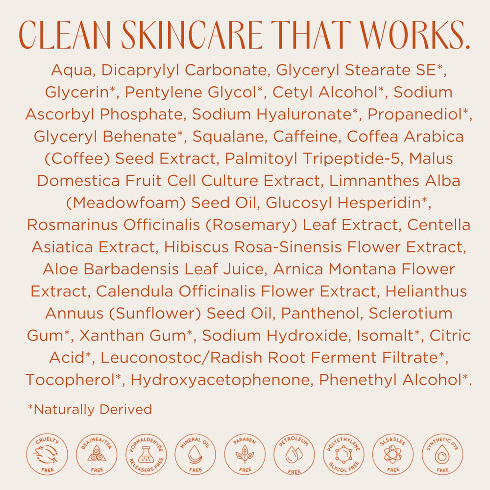 InstaNatural Hyaluronic Eye Gel Cream texture with peptides and squalane delivers smoothing hydration.
