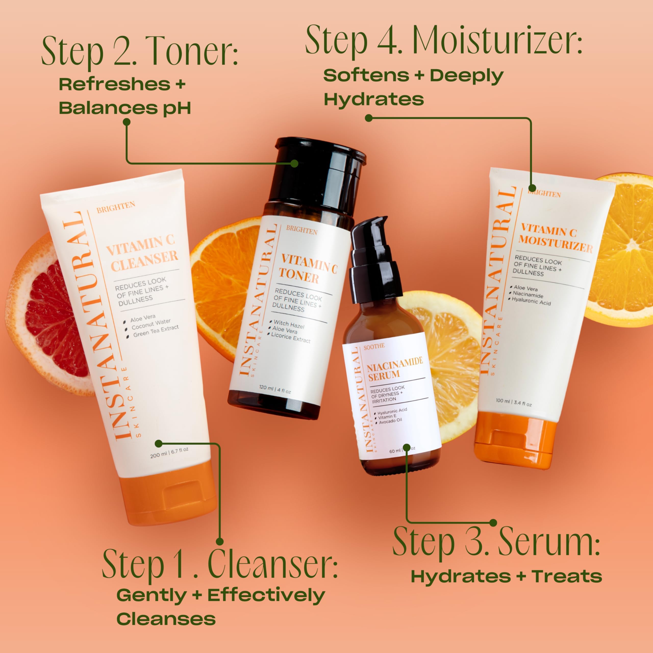 InstaNatural Niacinamide Serum application scene for daily routine