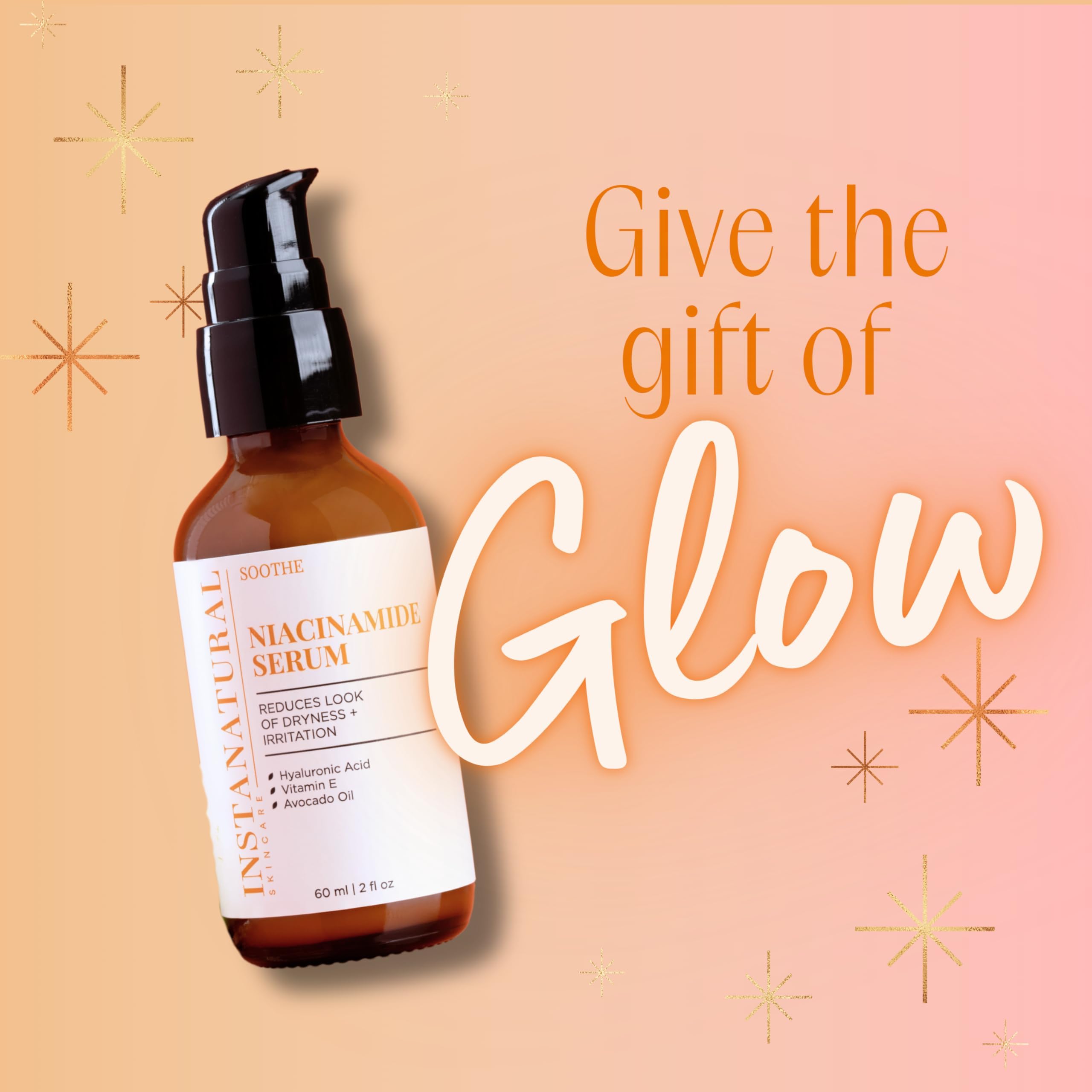 InstaNatural Niacinamide Serum texture close-up demonstrates silky hydration