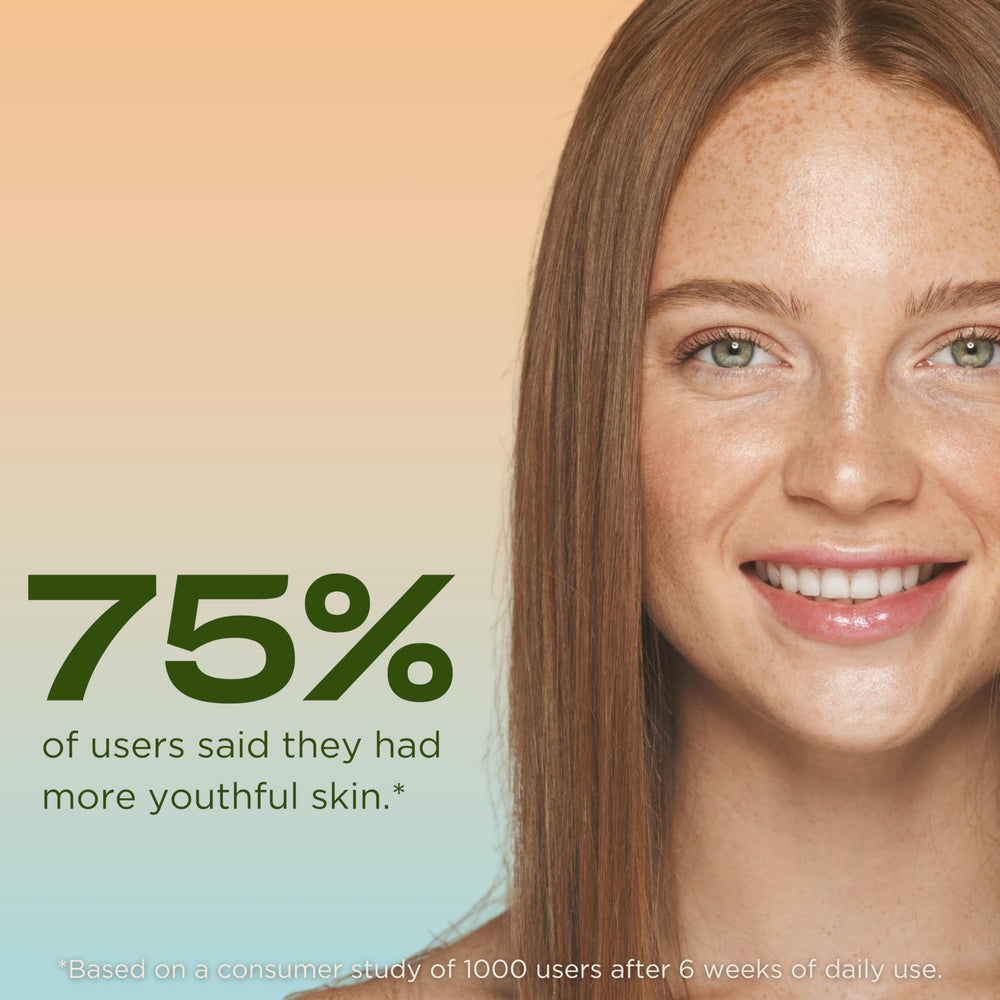 InstaNatural moisturizer features green tree extract for soothing skin balance.