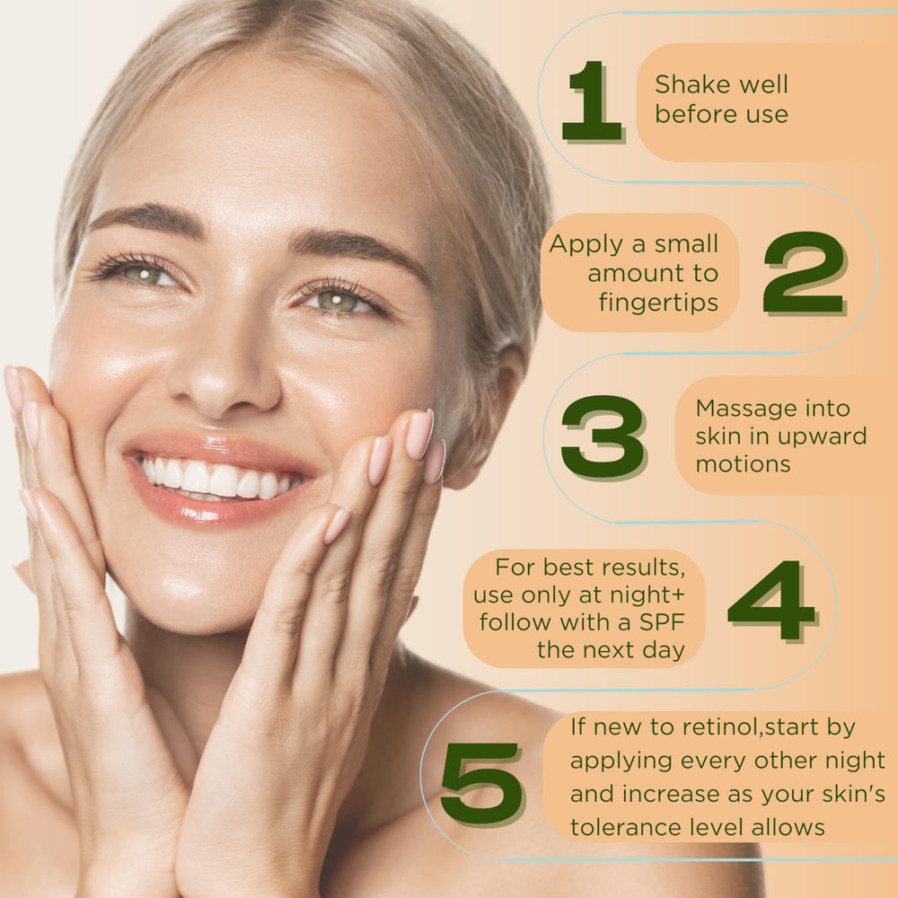 InstaNatural Retinol Serum hyaluronic acid droplet emphasizes hydration and plumpness.